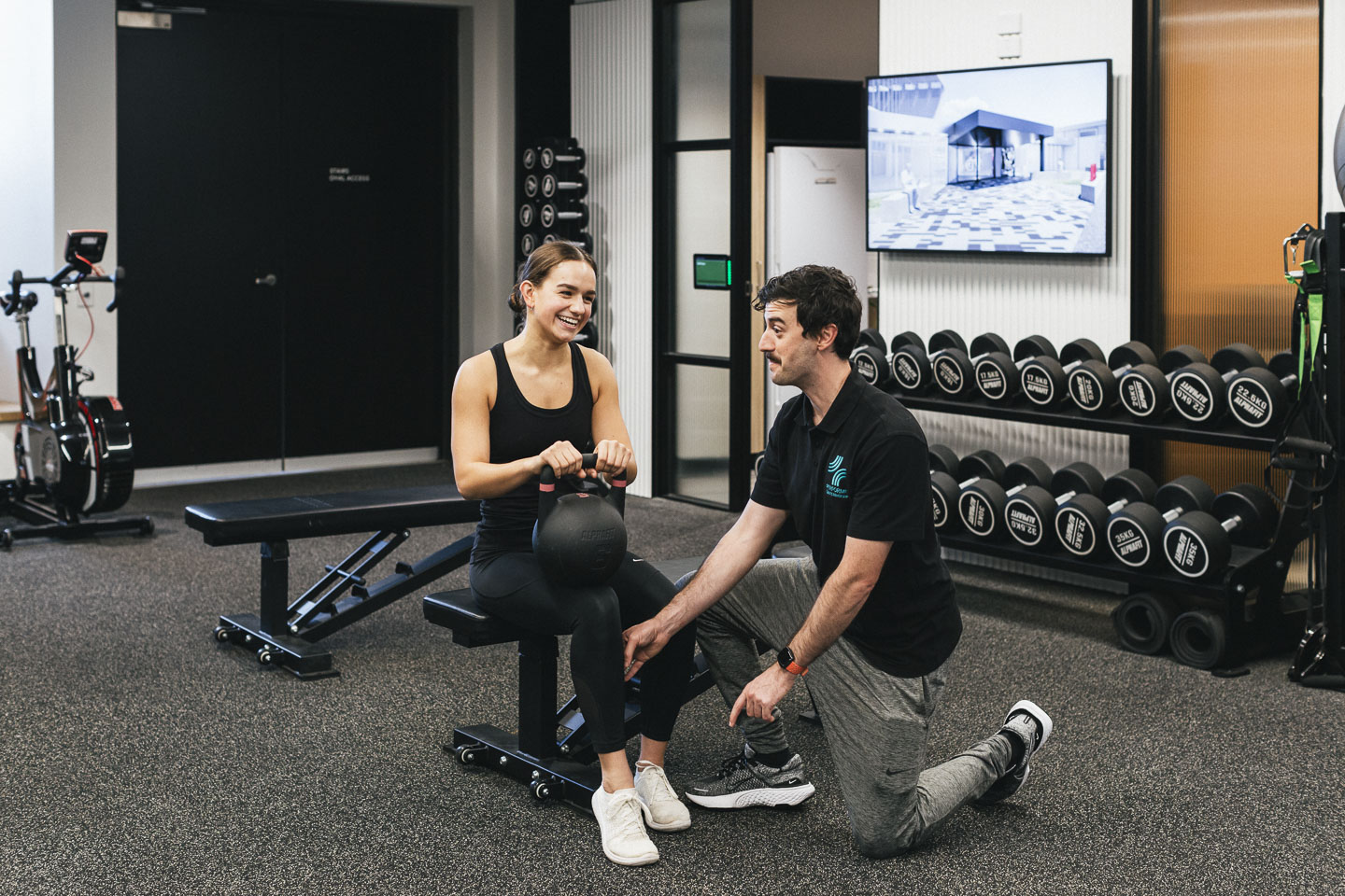 Athlete training inside the Performe facility at Olympic Park