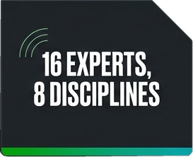 16 experts, 8 disciplines